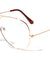 Large Gold Frame Clear Lens Aviators Glasses Wholesale