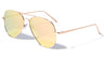 Large Flat Color Mirror Lens Aviators Sunglasses Wholesale