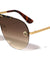 KLEO Flat Top Rimless One Piece Aviators Wholesale Sunglasses