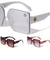 KLEO Oversized Flat Rimless Lens Square Wholesale Sunglasses