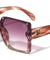 KLEO Oversized Flat Rimless Lens Square Wholesale Sunglasses