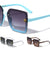 KLEO Extended Rimless Lens Butterfly Wholesale Sunglasses