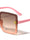 KLEO Extended Rimless Lens Butterfly Wholesale Sunglasses