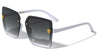 KLEO Extended Rimless Lens Butterfly Wholesale Sunglasses