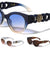 KLEO Round Chain Temple Retro Cat Eye Wholesale Sunglasses
