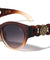 KLEO Round Chain Temple Retro Cat Eye Wholesale Sunglasses