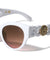 KLEO Round Chain Temple Retro Cat Eye Wholesale Sunglasses
