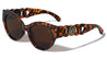 KLEO Round Chain Temple Retro Cat Eye Wholesale Sunglasses