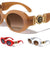 KLEO Side Coin Logo Emblem Retro Oval Wholesale Sunglasses
