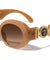 KLEO Side Coin Logo Emblem Retro Oval Wholesale Sunglasses