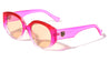 KLEO Stepped Frame Straight Edge Fashion Cat Eye Wholesale Sunglasses
