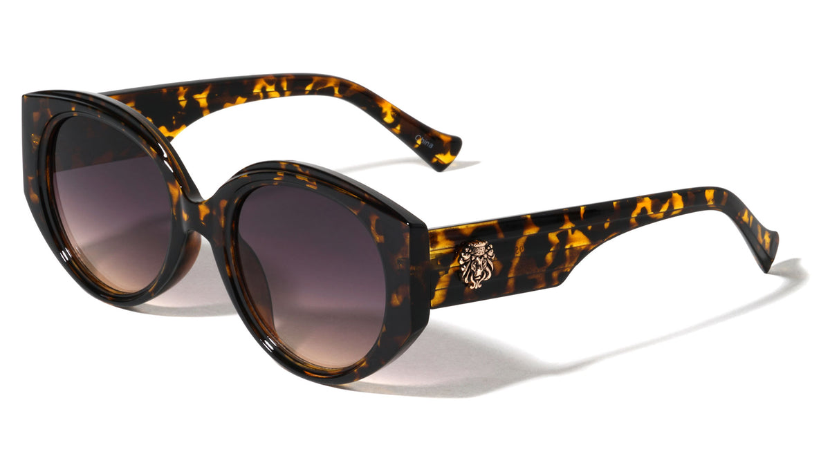 KLEO Stepped Frame Straight Edge Fashion Cat Eye Wholesale Sunglasses