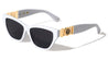 KLEO Logo Emblem Coin Squared Fashion Cat Eye Wholesale Sunglasses