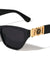 KLEO Logo Emblem Coin Squared Fashion Cat Eye Wholesale Sunglasses