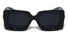 KLEO Duo-Tone Line Bar Temple Fashion Squared Butterfly Wholesale Sunglasses