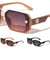KLEO Lion Studs Temple Color Accent Fashion Geometric Wholesale Sunglasses
