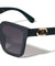 KLEO Oval Lion Emblem Fashion Squared Cat Eye Wholesale Sunglasses