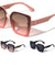 KLEO Temple Texture Pattern Frontal Glitter Fashion Butterfly Wholesale Sunglasses