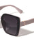 KLEO Temple Texture Pattern Frontal Glitter Fashion Butterfly Wholesale Sunglasses