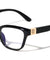 KLEO Blue Light Blocking Crystal Color Frame Clear Lens Fashion Squared Cat Eye Wholesale Glasses