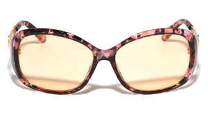 KLEO Flower Temple Cutout Fashion Butterfly Wholesale Sunglasses