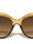 KLEO Gold Brow Coin Emblem Fashion Cat Eye Wholesale Sunglasses