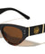 KLEO Coin Lion Emblem Fashion Geometric Cat Eye Wholesale Sunglasses