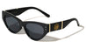 KLEO Coin Lion Emblem Fashion Geometric Cat Eye Wholesale Sunglasses