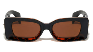 KLEO Large Temple Emblem Coin Wide Butterfly Wholesale Sunglasses