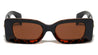 KLEO Large Temple Emblem Coin Wide Butterfly Wholesale Sunglasses