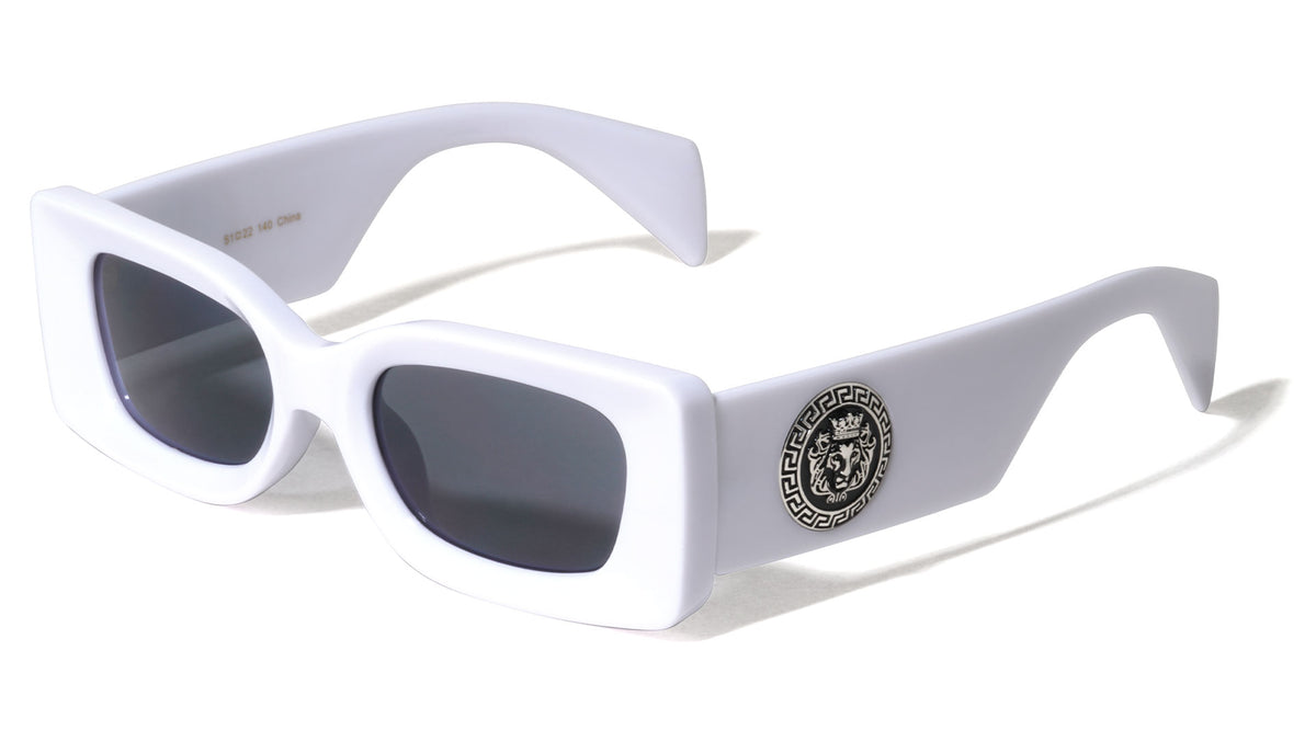 KLEO Large Temple Emblem Coin Wide Butterfly Wholesale Sunglasses