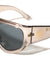 KLEO Oversized Lion Emblem Print One Piece Shield Lens Wholesale Sunglasses
