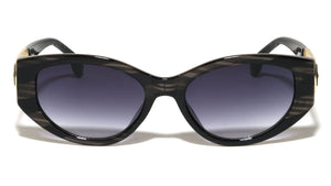KLEO Hinge Accent Cutout Fashion Cat Eye Wholesale Sunglasses