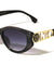 KLEO Hinge Accent Cutout Fashion Cat Eye Wholesale Sunglasses