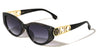KLEO Hinge Accent Cutout Fashion Cat Eye Wholesale Sunglasses