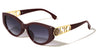 KLEO Hinge Accent Cutout Fashion Cat Eye Wholesale Sunglasses