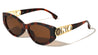KLEO Hinge Accent Cutout Fashion Cat Eye Wholesale Sunglasses
