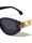KLEO Hinge Accent Cutout Fashion Cat Eye Wholesale Sunglasses