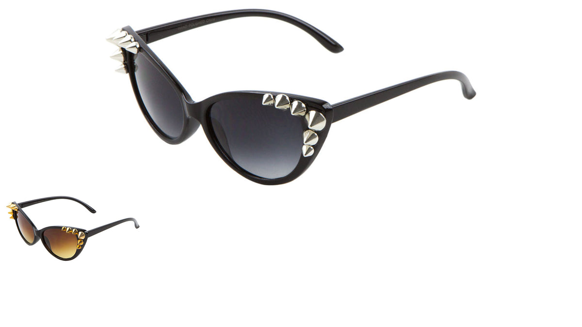 Spike Corner Cat Eye Wholesale Bulk Sunglasses