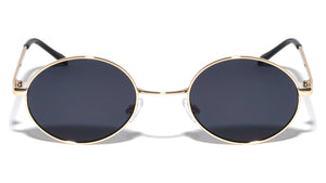 Black Lens Retro Rounded Oval Wholesale Sunglasses