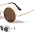 Metal Spring Hinge Retro Round Wholesale Sunglasses
