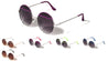 Metal Round Color Accent Bar Wholesale Sunglasses
