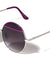 Metal Round Color Accent Bar Wholesale Sunglasses