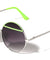 Metal Round Color Accent Bar Wholesale Sunglasses
