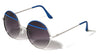 Metal Round Color Accent Bar Wholesale Sunglasses