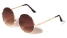 Metal Round Color Accent Bar Wholesale Sunglasses