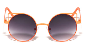 Round Neon Frame Cat Ears Wholesale Bulk Sunglasses