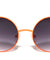 Round Neon Frame Cat Ears Wholesale Bulk Sunglasses