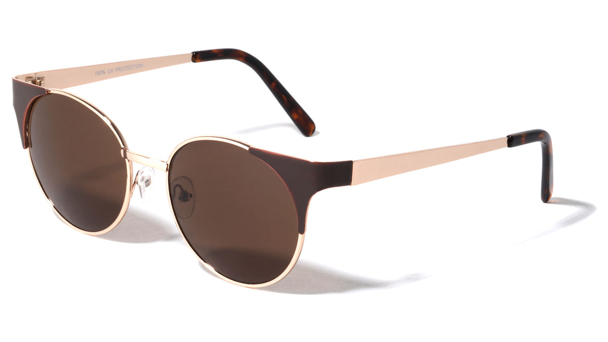 Retro Combination Round Wholesale Sunglasses