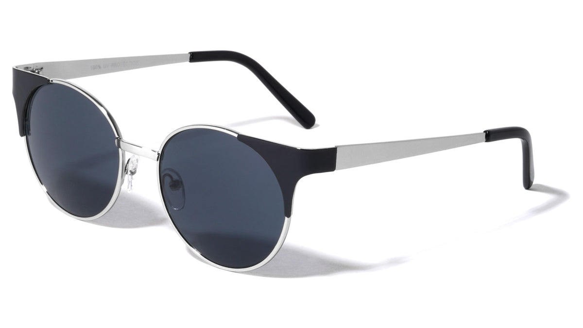 Retro Combination Round Wholesale Sunglasses